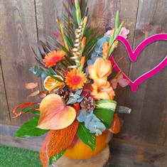 Pumpkin Floral Arrangement 